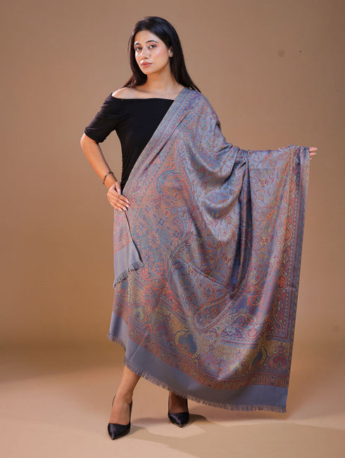 Women's Jamawar Wool Shawl